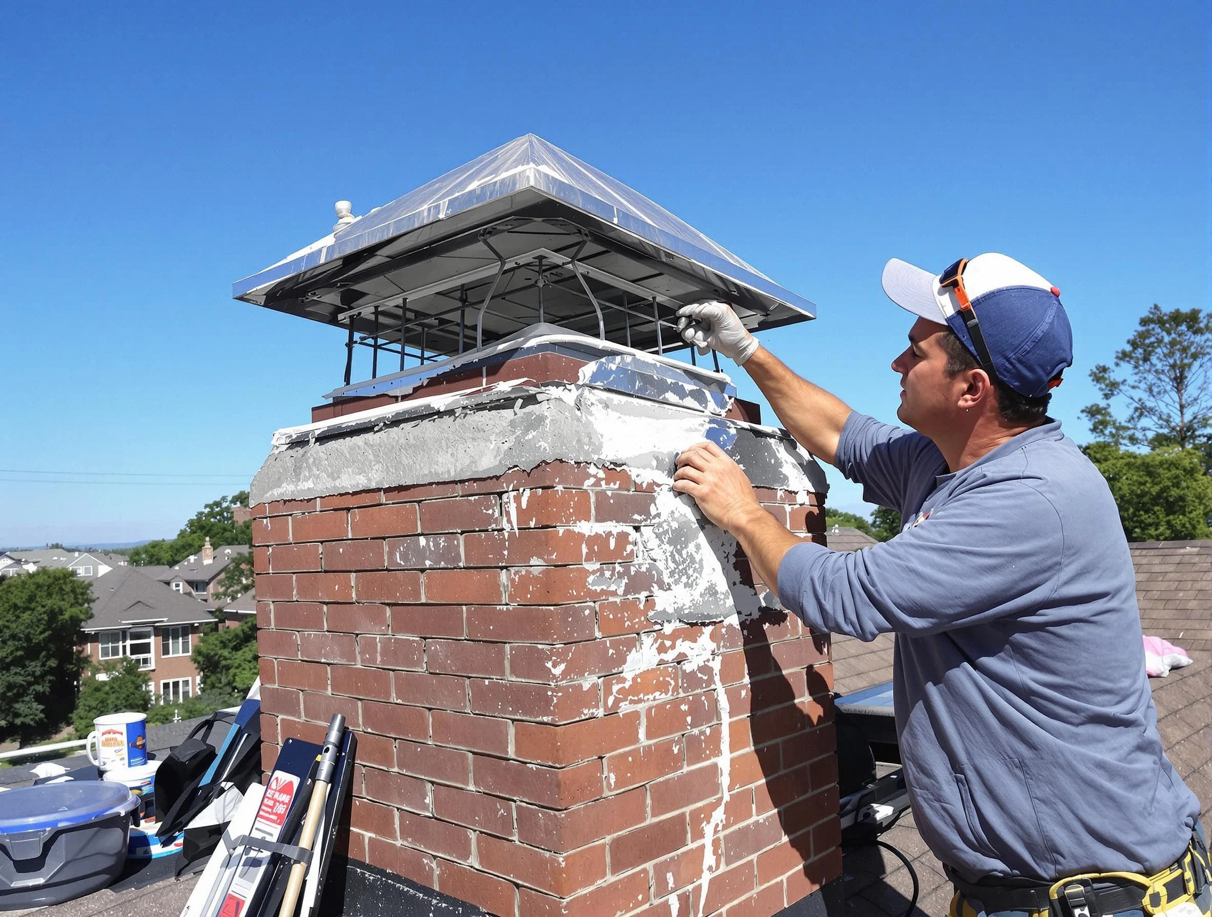 Chimney Crown Services service in Watertown Town, MA